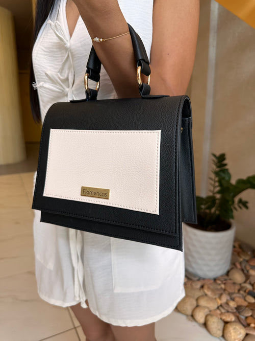 Bolso Mini Sara Negro x Talco