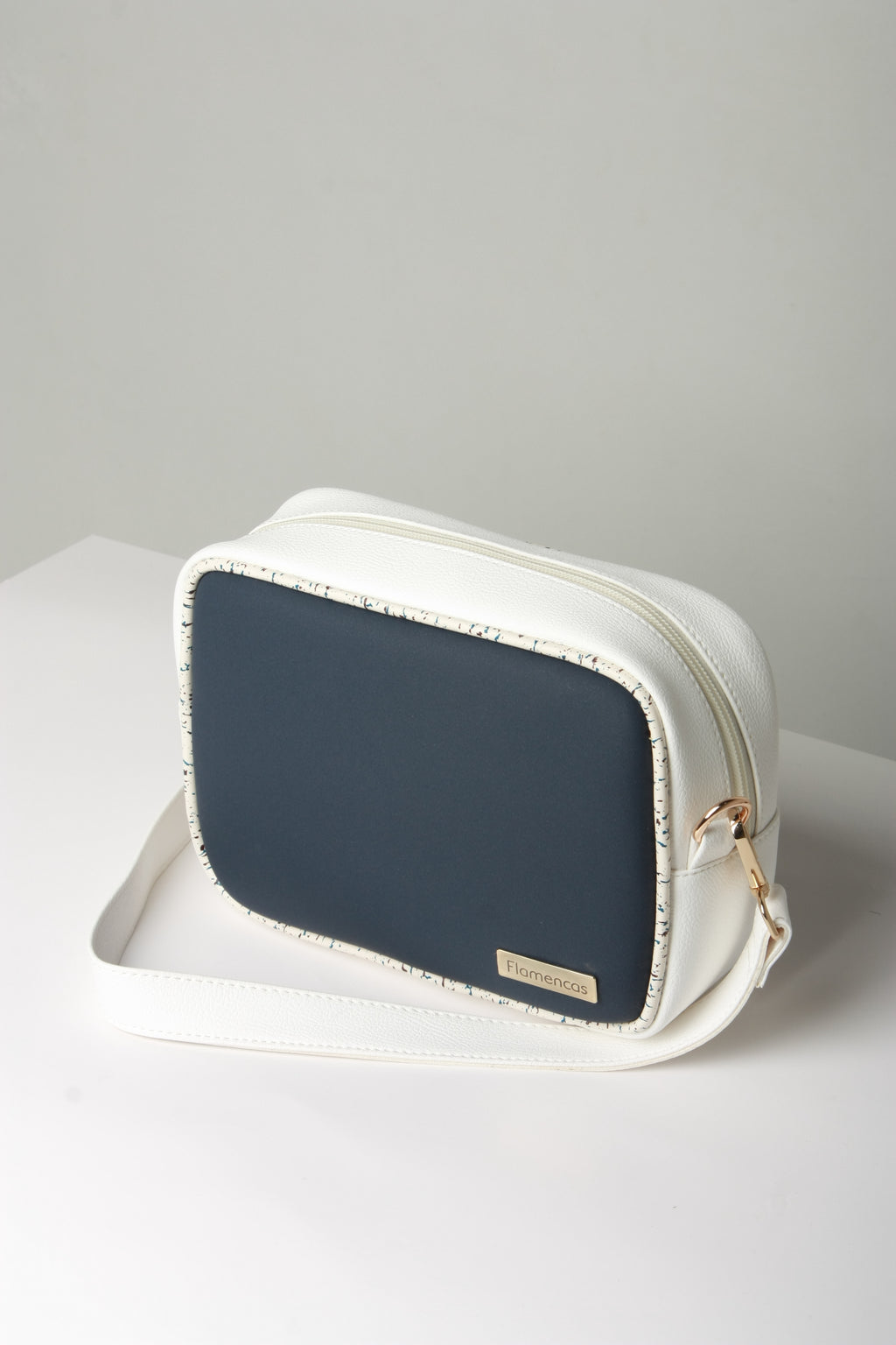 Bandolera Praga Blanco x Azul